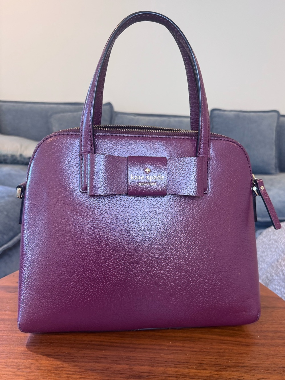 Kate Spade Beautiful Plum Purple Dome Satchel, the perfect Handbag / Purse ❤️